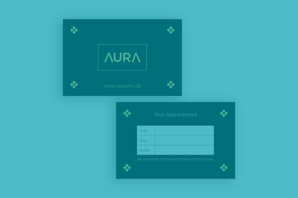 Beauty branding - appointment card