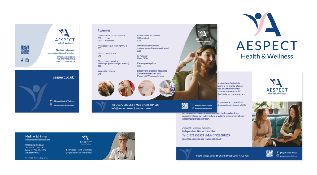 Branding for beauty salon - Brand transformation for beauty salon Hertfordshire