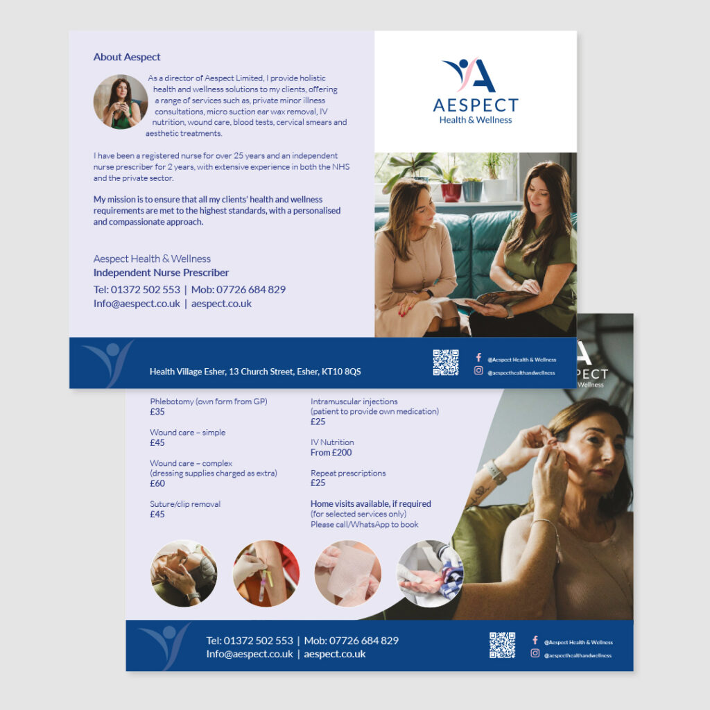 Aespect Health and Wellness leaflet