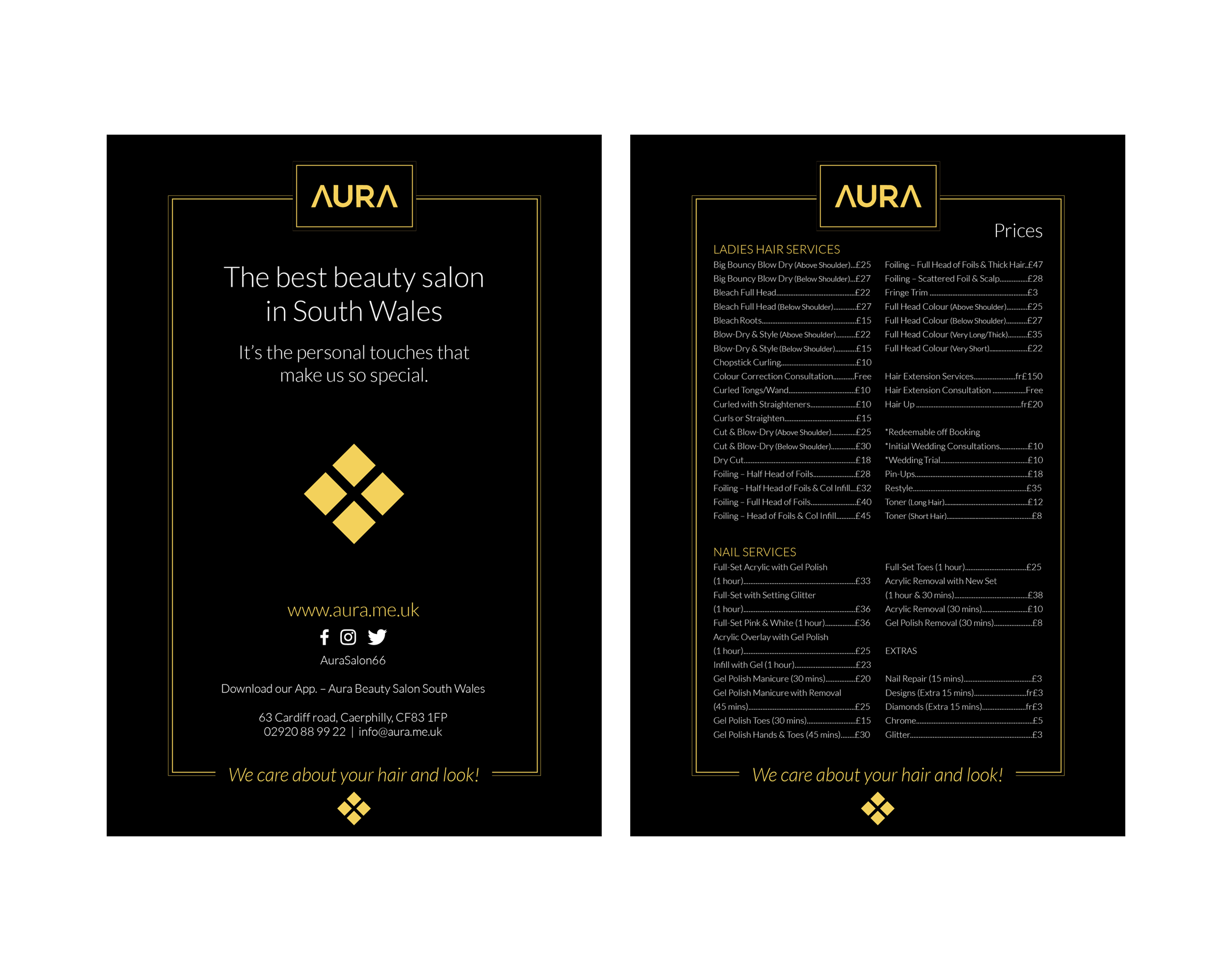 Beauty brand – price list